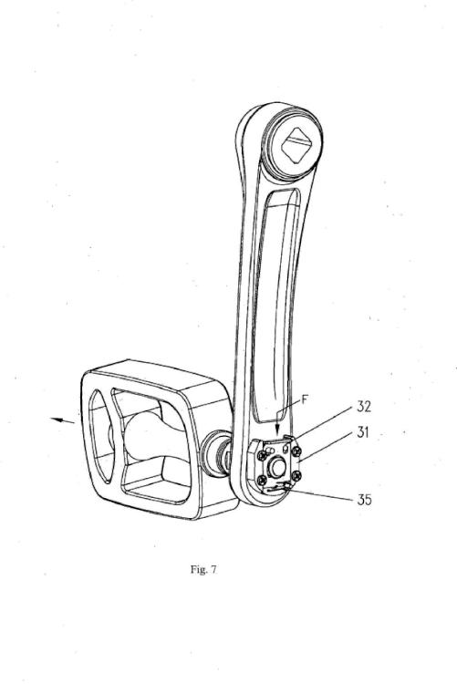 Ilustración 6 de la Galería de ilustraciones de Dispositivo de pedal desmontable rápidamente sin instrumentos