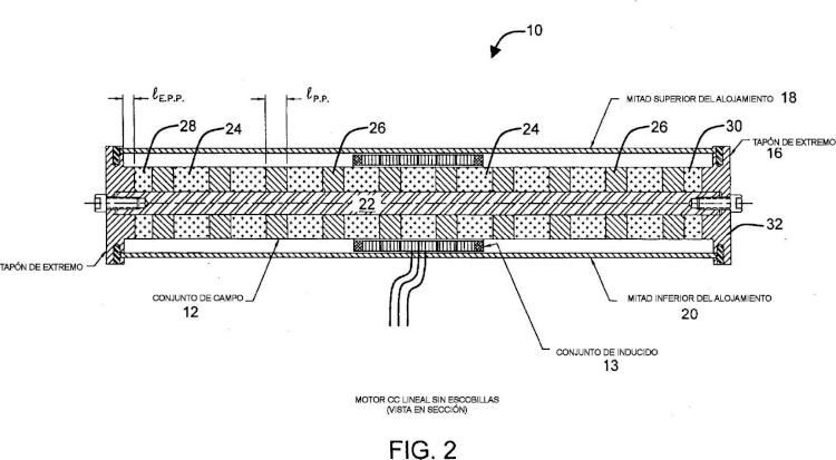 Ilustración 3 de la Galería de ilustraciones de Motor CC lineal sin escobillas con conjunto de inducido sin hierro