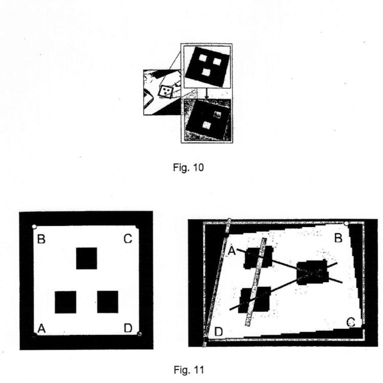 Ilustración 7 de la Galería de ilustraciones de Método y sistema para detectar ópticamente y localizar un marcador de dos dimensiones, 2D, en datos de escena 2D, y marcador para el mismo