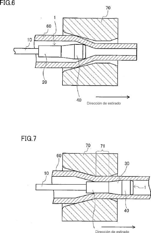 Ilustración 5 de la Galería de ilustraciones de Tapón para estirar en frío y procedimiento de producción de un tubo metálico