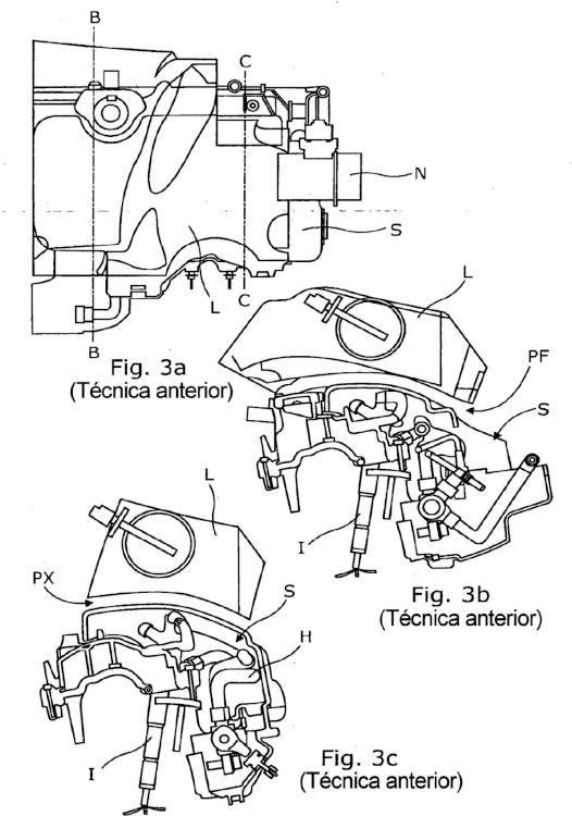 Ilustración 3 de la Galería de ilustraciones de Motor de vehículo de motor con unidad de filtro de aire integrado