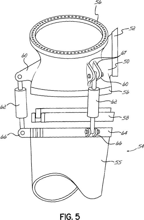 Ilustración 5 de la Galería de ilustraciones de Aparato y método de retirada de rodamiento de pala de turbina eólica