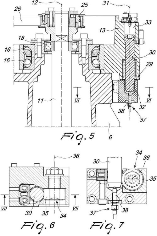 Ilustración 5 de la Galería de ilustraciones de Máquina circular de doble cilindro para producir manufacturas tricotadas tubulares, particularmente para realizar artículos de calcetería o similares