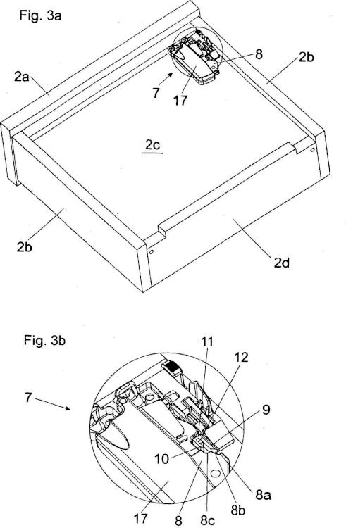 Ilustración 3 de la Galería de ilustraciones de Dispositivo para el acoplamiento desprendible de un cajón en una guía de extracción del cajón