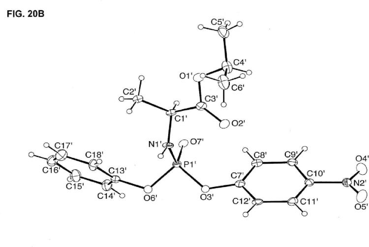 Ilustración 3 de la Galería de ilustraciones de (S)-2-(((S)-(((2R,3R,4R,5R)-5-(2,4-dioxo-3,4-dihidropirimidin-1-(2H)-il)-4-fluoro-3-hidroxi-4-metiltetrahidrofuran-2-il)metoxi)(fenoxi)fosforil)amino)propanoato de isopropilo cristalino