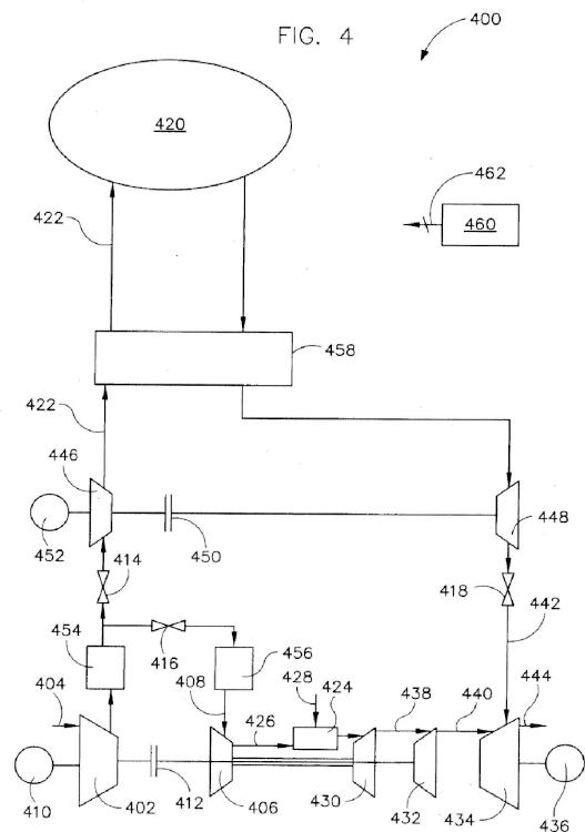 Ilustración 4 de la Galería de ilustraciones de Sistema y procedimiento de uso de un sistema de almacenamiento de aire comprimido con una turbina de gas