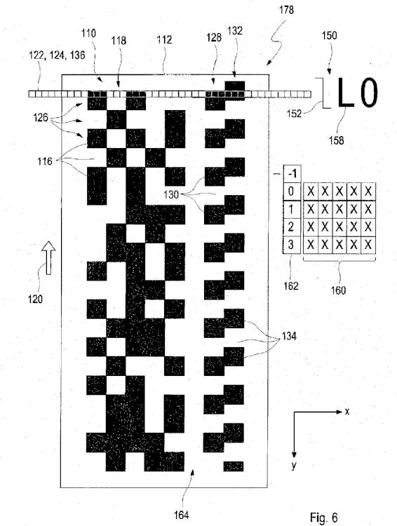 Ilustración 6 de la Galería de ilustraciones de Dispositivos y procedimientos para la detección de códigos de barras ópticos