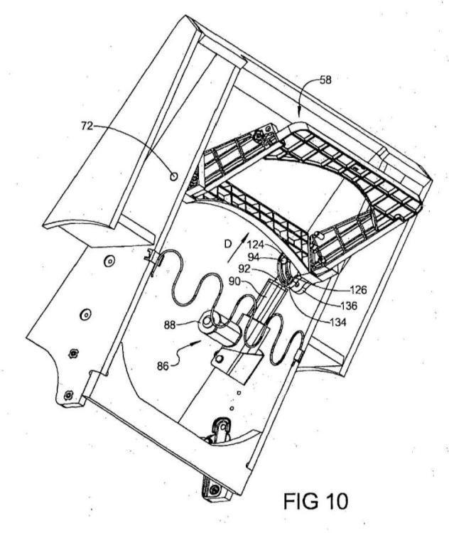 Ilustración 8 de la Galería de ilustraciones de Sistema de rotación y liberación de un reposacabeza accionado por motor de un miembro de mueble