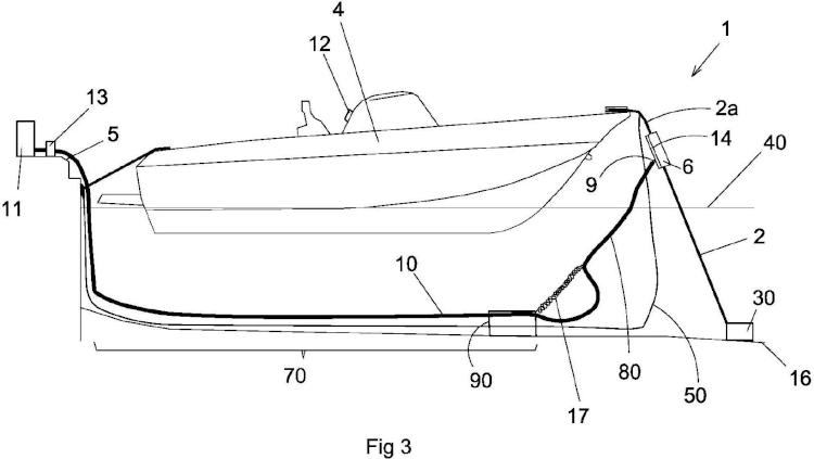 Ilustración 3 de la Galería de ilustraciones de Dispositivo para hacer emerger un cabo de fondo de un amarre de embarcaciones