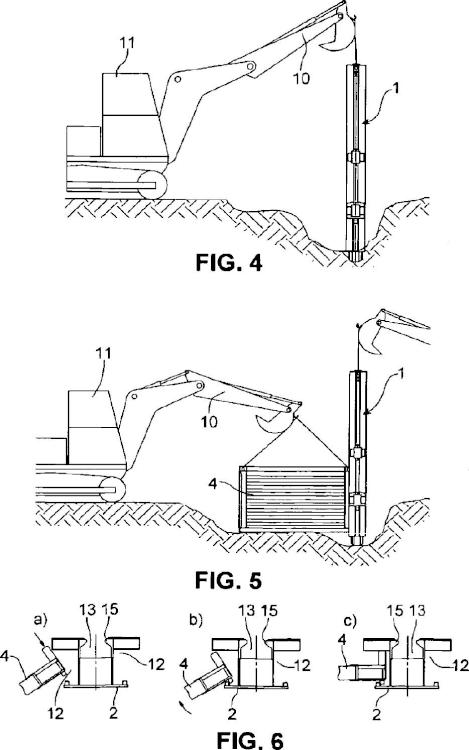 Ilustración 2 de la Galería de ilustraciones de Procedimiento y dispositivo de construcción de zanjas profundas