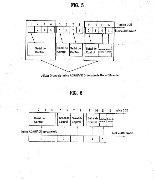 Ilustración 3 de la Galería de ilustraciones de Un método para manejar los índices de recursos de señales de ACK/NACK en un sistema de comunicación móvil