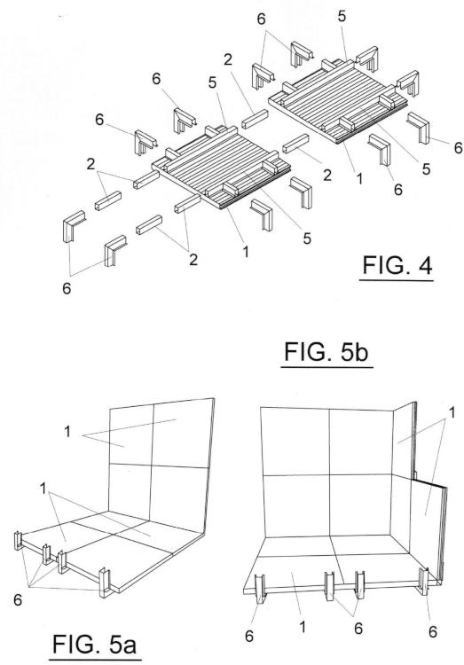 Ilustración 3 de la Galería de ilustraciones de Nuevo palé y sistema de aprovechamiento del mismo en destino para construcciones modulares
