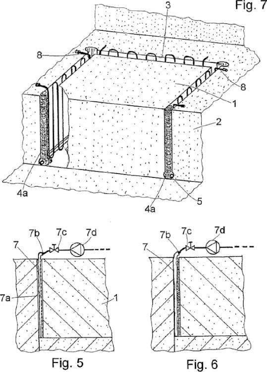 Un procedimiento para reforzar bloques o losas de material pétreo.