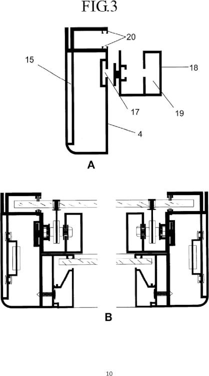 Ilustración 3 de la Galería de ilustraciones de Pantalla corredera vertical de control y dirección acústica accionada por motor