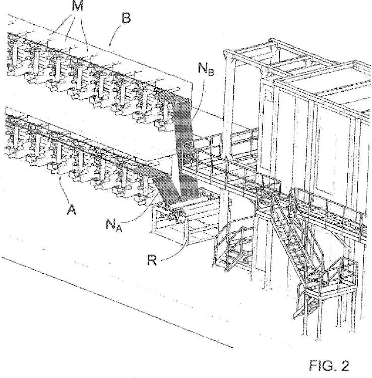 Ilustración 2 de la Galería de ilustraciones de Procedimiento de fabricación de fibras de carbono y planta para la operación de dicho procedimiento