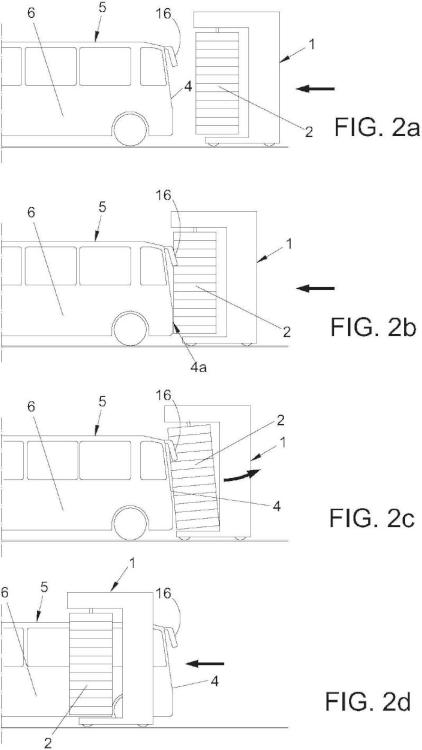 Ilustración 2 de la Galería de ilustraciones de Método y dispositivo para el lavado frontal de vehículos industriales y autobuses