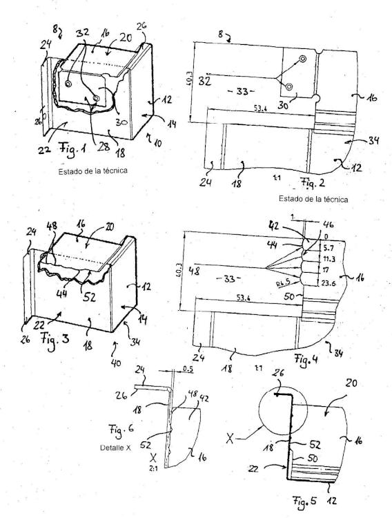 Procedimiento para la fabricación de una caja de puerta de una hoja de puerta formada por caja y tapa.