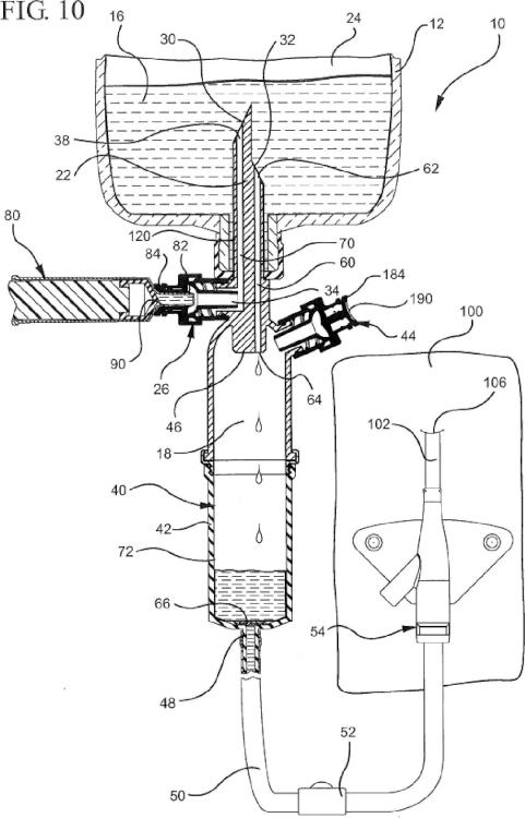 Ilustración 13 de la Galería de ilustraciones de Sistemas y métodos para proporcionar un equipo cerrado de ventilación de fármaco peligroso por vía intravenosa
