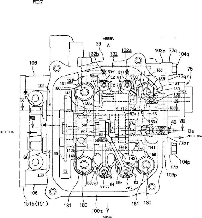Ilustración 7 de la Galería de ilustraciones de Aparato de válvula variable para motor de combustión interna de tipo OHC