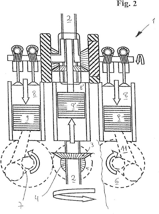 Ilustración 2 de la Galería de ilustraciones de Motor de émbolo alternativo con compensación de masas mejorada