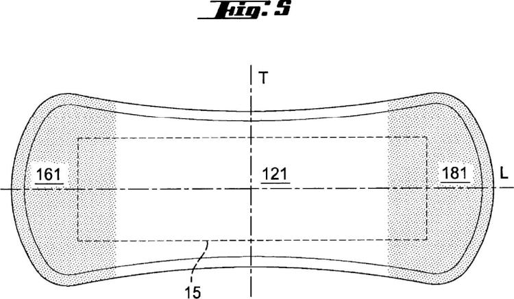 Ilustración 5 de la Galería de ilustraciones de Artículo absorbente que tiene zonas laterales de material no tejido
