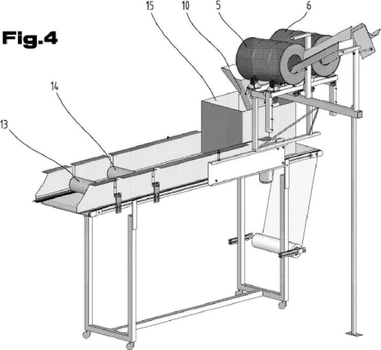 Ilustración 4 de la Galería de ilustraciones de Dispositivo y procedimiento para la fabricación de una losa de material de piedra artificial