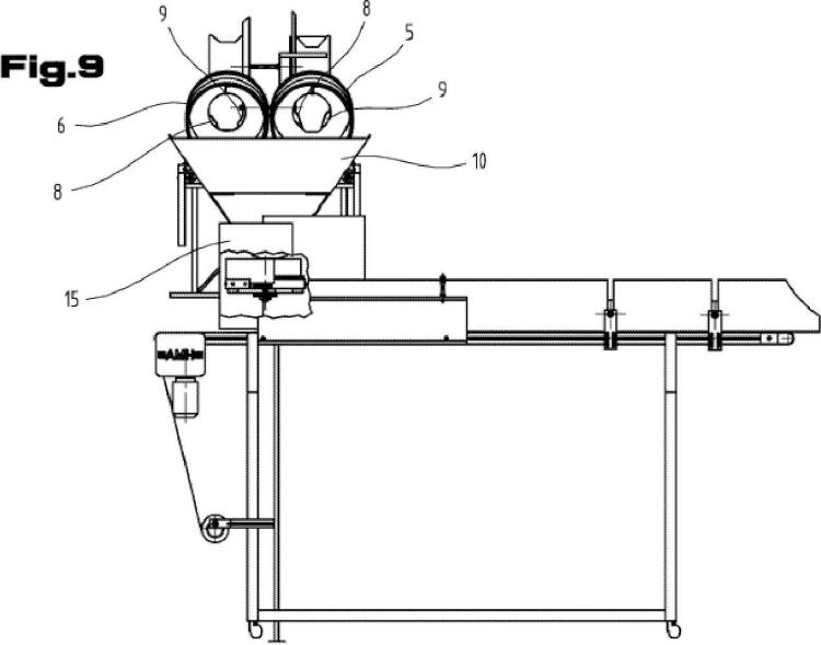 Ilustración 9 de la Galería de ilustraciones de Dispositivo y procedimiento para la fabricación de una losa de material de piedra artificial