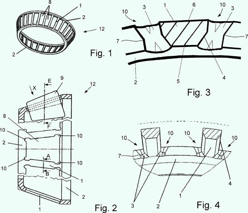 Jaula de rodamientos y procedimiento para la fabricación de una jaula de rodamientos.