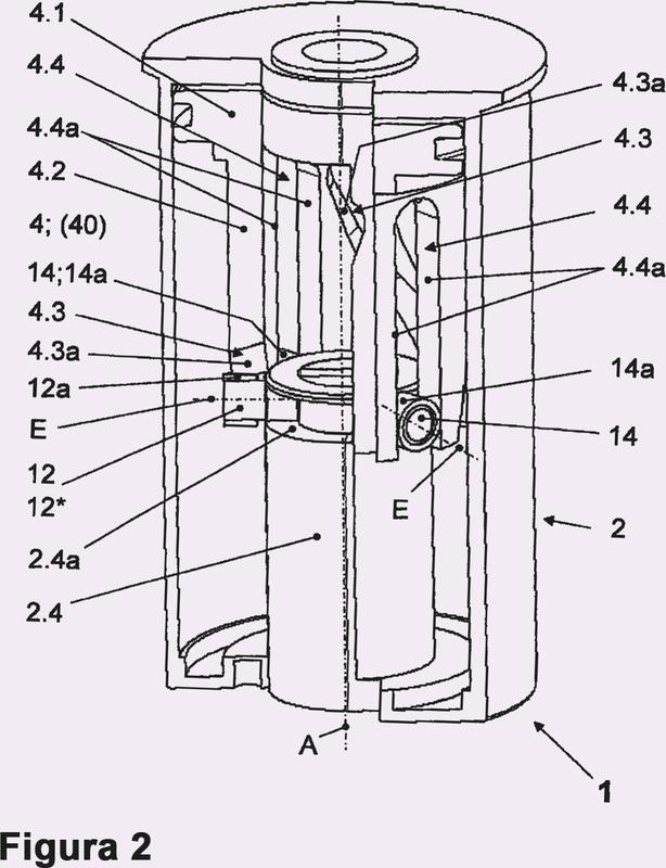 Dispositivo de accionamiento para un elemento de cierre giratorio de una válvula.