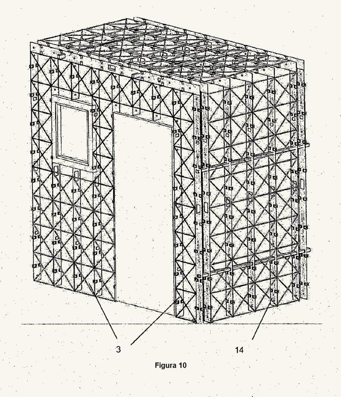 Estructura de arrollamiento de barras en tipo de construcción compuesta.
