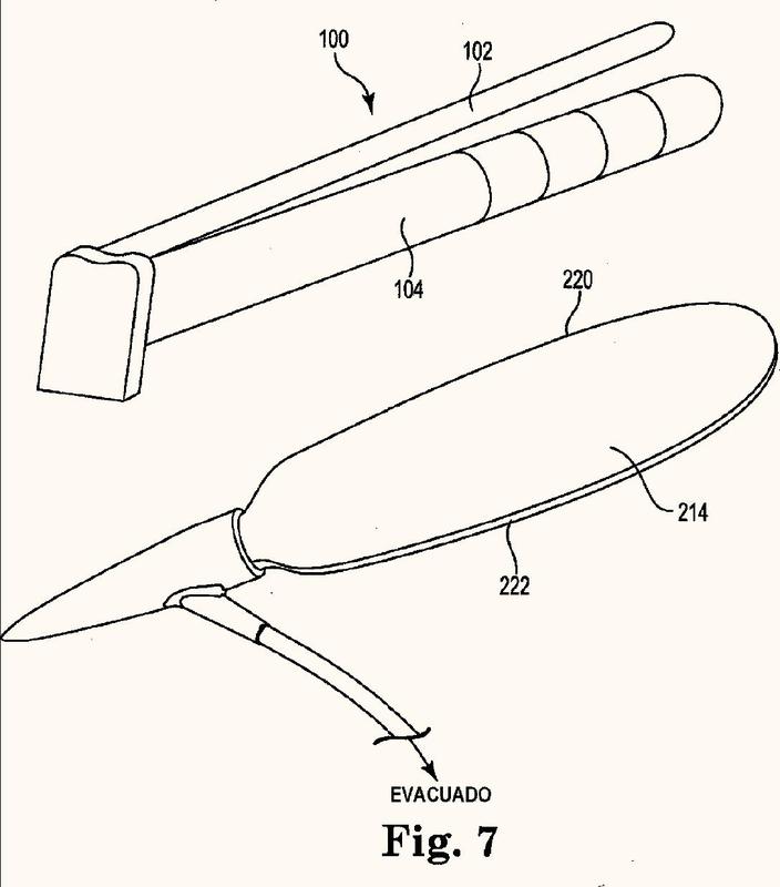 Una herramienta con un broche útil para implantar un cilindro de prótesis de pene.
