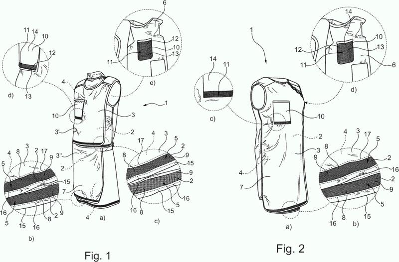 Dispositivo para la protección personal frente a las radiaciones ionizantes adecuado para el lavado.