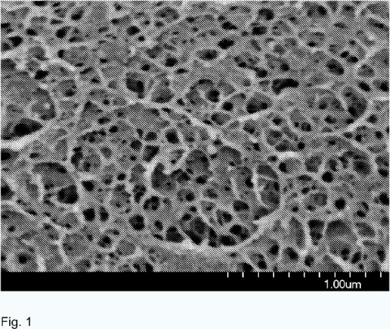 Espumas poliméricas nanoporosas.