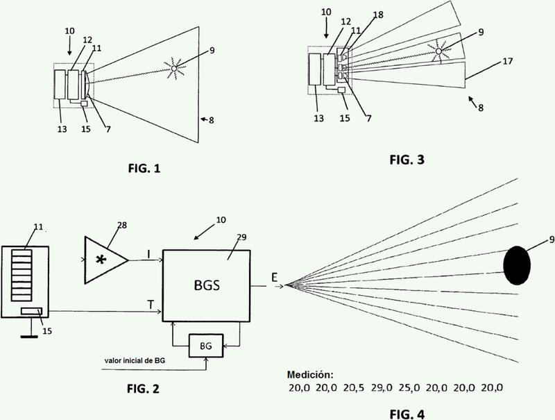 Detector de presencia por infrarrojos para detectar la presencia de un objeto en un área de vigilancia.