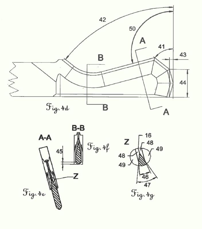 Cuchilla, en particular cuchilla oscilante, destinada al uso en un procedimiento de corte mecánico, para cortar placas sándwich.
