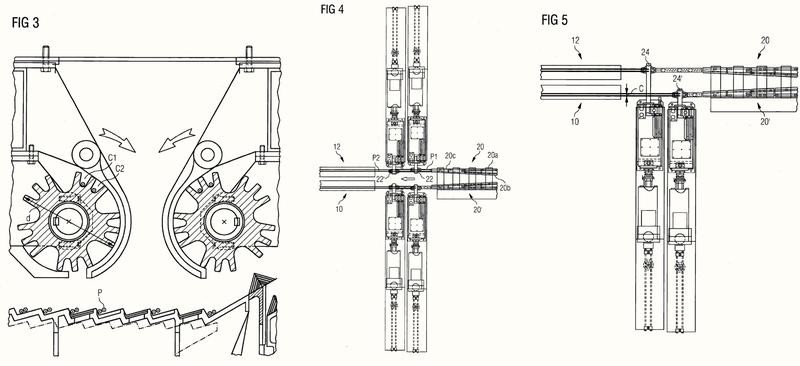Ilustración 2 de la Galería de ilustraciones de Aparato, sistema y procedimiento para manipular productos laminados largos procedentes de diferentes líneas de un tren de laminación