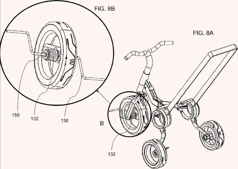 Triciclo plegable multietapa de rueda libre y dirección libre con un mecanismo de liberación de un solo movimiento.