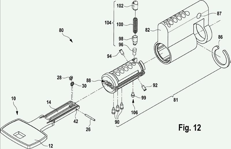 Llave para un cilindro de cierre y dispositivo de cierre.