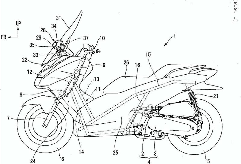 Ilustración 5 de la Galería de ilustraciones de Estructura delantera de cuadro de vehículo de motocicleta