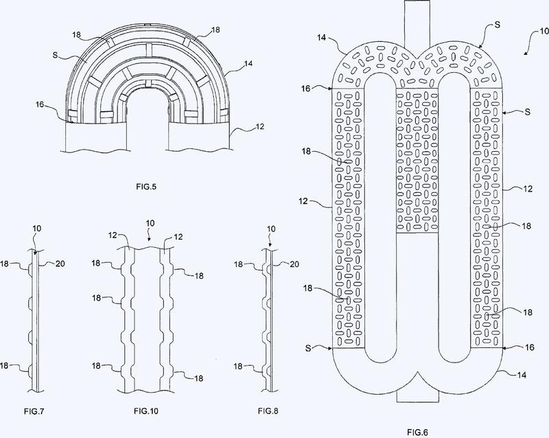 Elemento tubular radiante para plantas industriales, uso del mismo y método para tratamiento de calor.