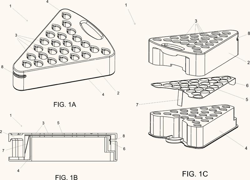 Soporte de recipientes de muestras, método para bloquear recipientes de muestras en un soporte de recipientes de muestras y sistema de soporte de recipientes de muestras.