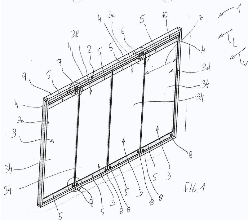 Ilustración 4 de la Galería de ilustraciones de Sistema de panel deslizante con mecanismo de enclavamiento y dispositivo indicador para indicar un estado de enclavamientos de un elemento de hoja de puerta