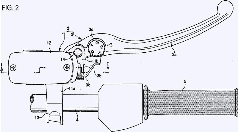 Cilindro maestro de presión hidráulica para vehículo de manillar.