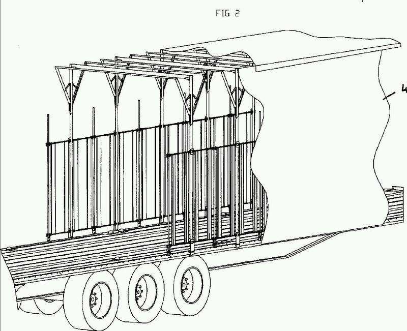 Estructura protectora, en particular de un espacio de carga, tal como una plataforma de camión, de remolque o similar, y protector que integra dicha estructura.