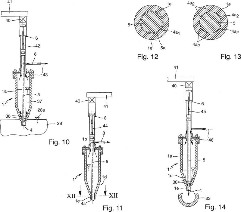 Dispositivo y método para la adición dosificada de material fundido y máquina de colada.