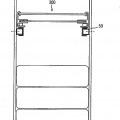 Ilustración 4 de Conjunto de bastidor y carril de guía, bandeja de estantería y refrigerador.