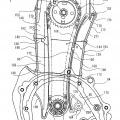 Ilustración 5 de Motor y vehículo del tipo de montar a horcajadas y método de montar la cadena.