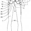 Ilustración 1 de Pantalones, en particular para dar forma a las nalgas y caderas femeninas.