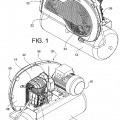 Ilustración 1 de Compresor de aire provisto de protector de correa.
