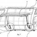 Ilustración 1 de Sistema de soporte de una mesa plegable vehicular, en particular para vehículos industriales o comerciales